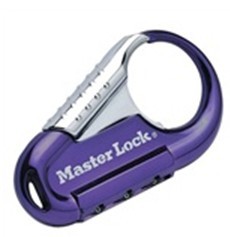 MasterLock/玛斯特锁1547MCNDCOL 时尚彩色密码安全钩（三位密码）